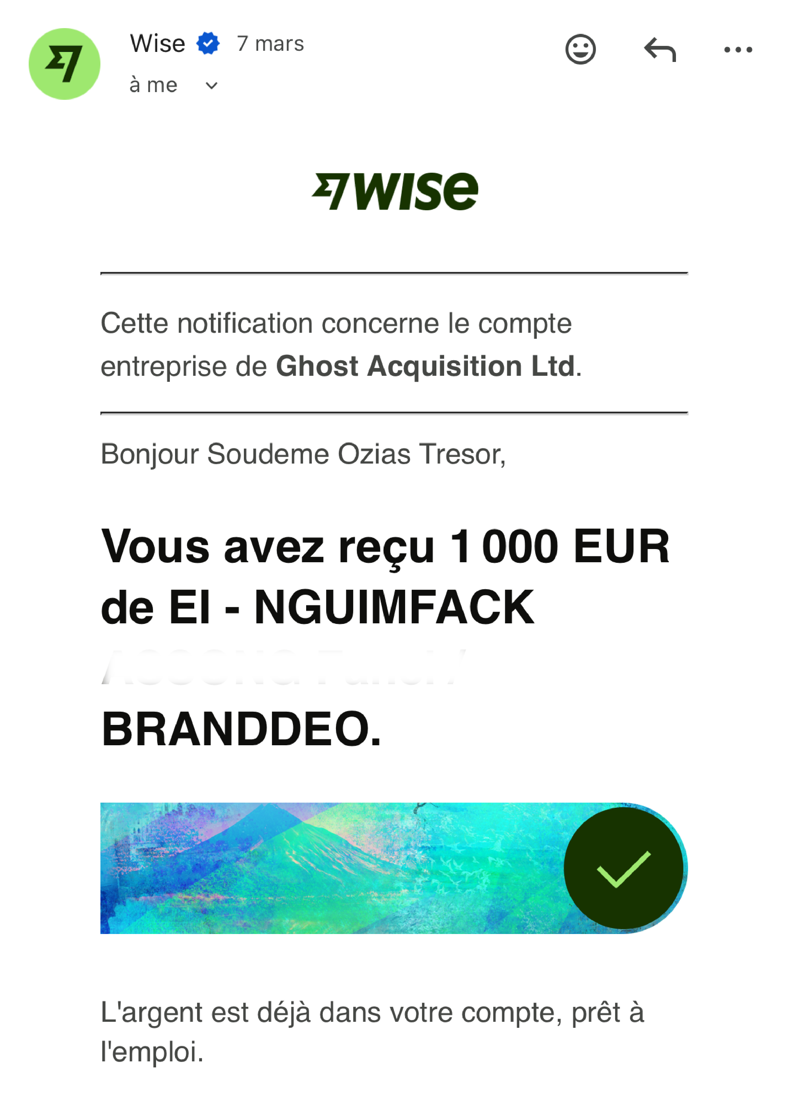 Synthèse des revenus