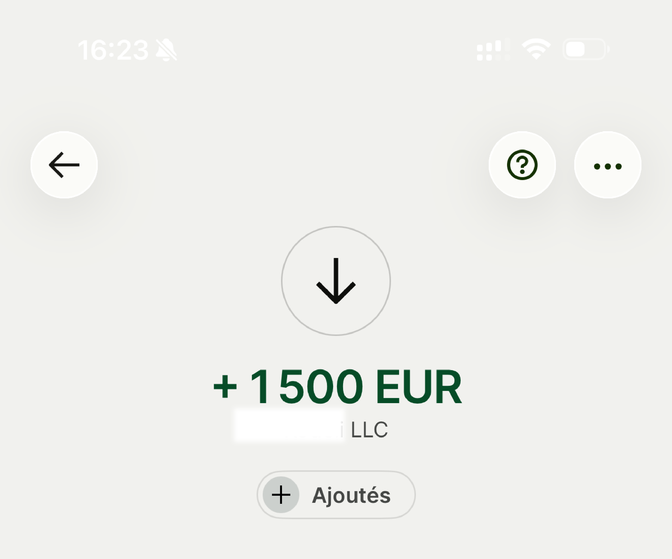 Confirmation paiement